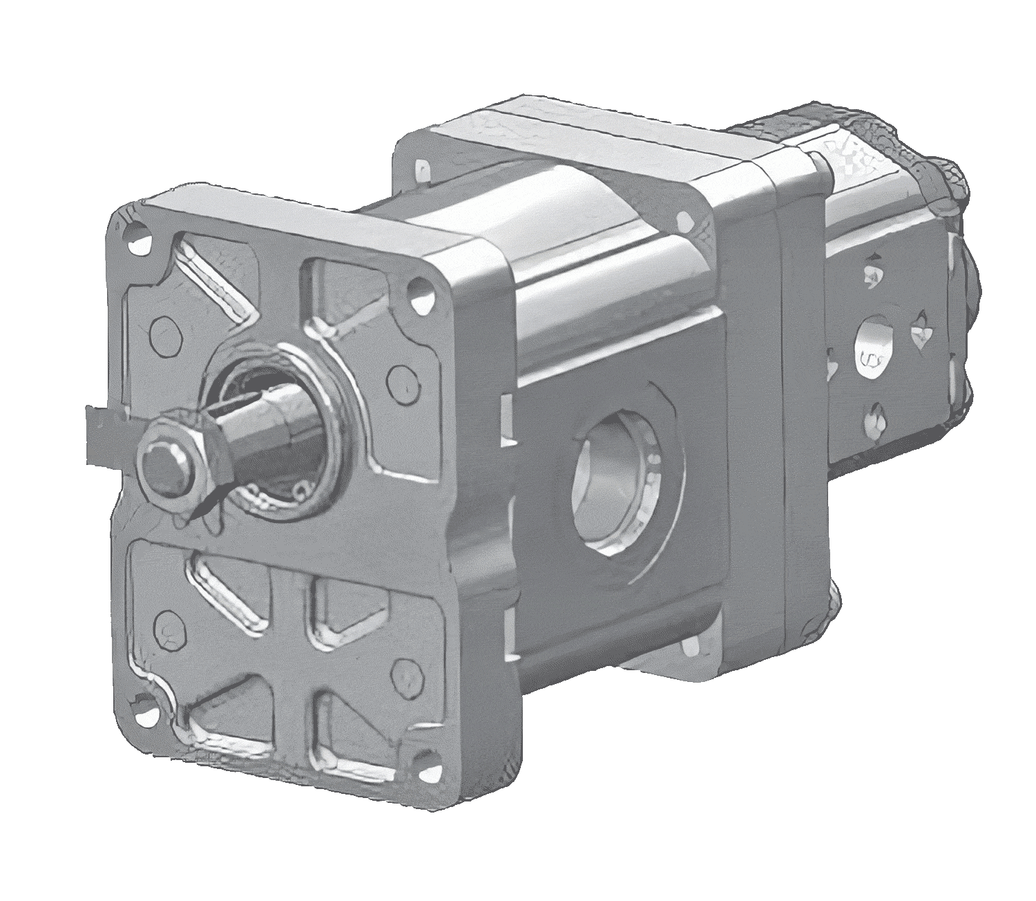 Tandem gear pump