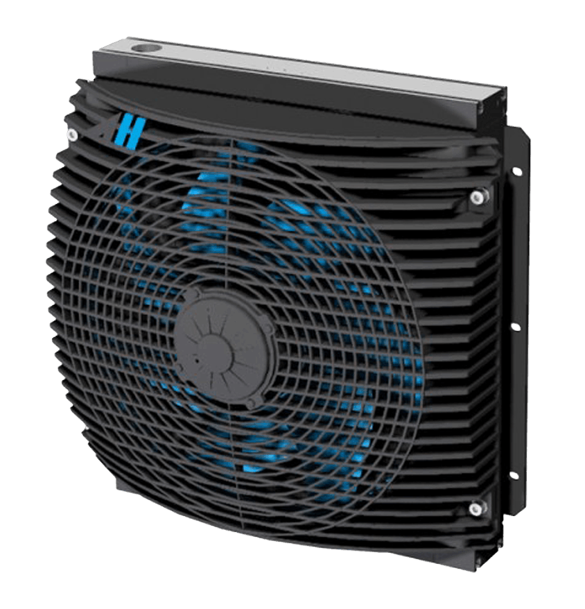 ASA hydraulic oil cooler with electric fan