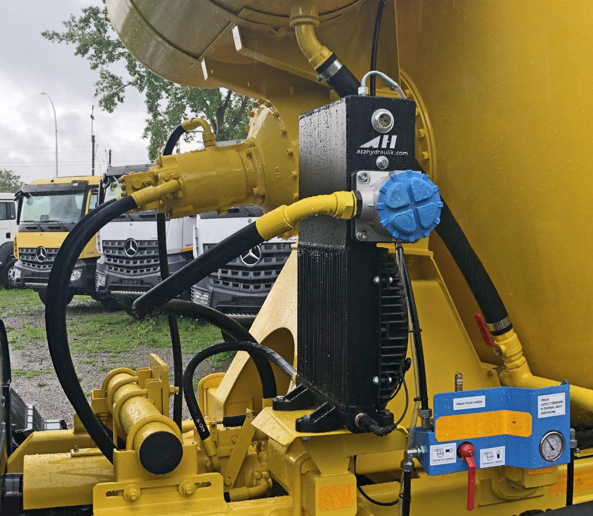 Transit mixer drive system components